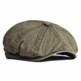 Vintage Newsboy Cap – Unisex Ivy League Cabbie Hat