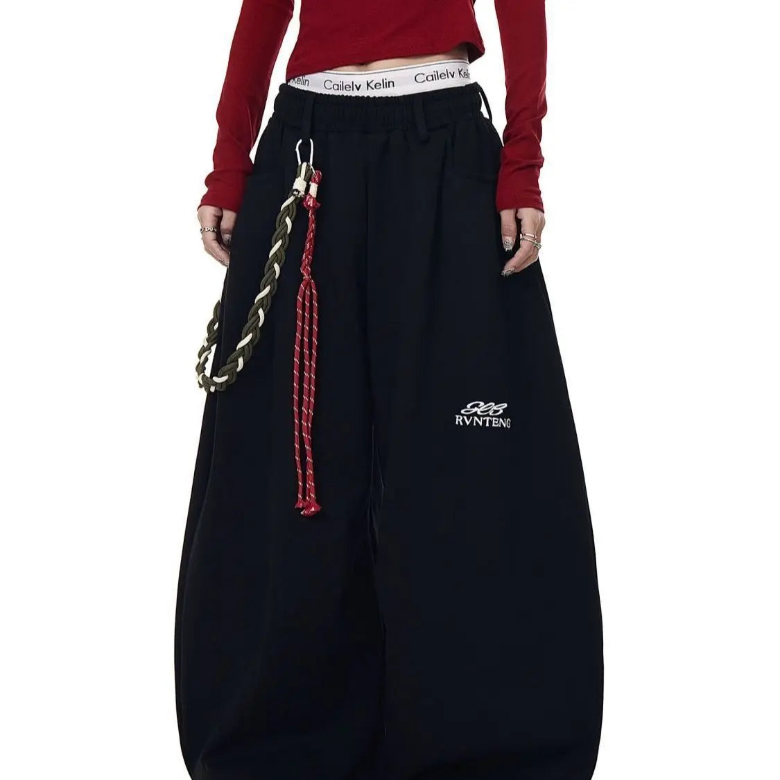 Men's Wide-Leg Baggy Pants