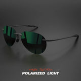 TR90 Frameless Polarized Aviator Sunglasses – Ultralight