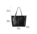 Burminsa Vintage Genuine Leather Tote Bag for Women