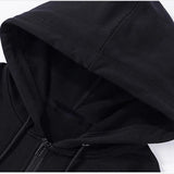 Men’s Solid Zip-Up High Street Hoodie