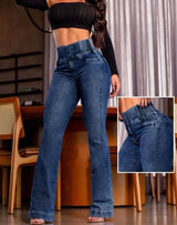 Women's High Waist Slim Boyfriend Jeans