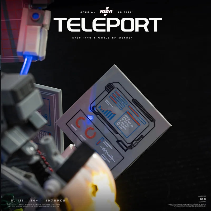 GLaDOS Portal 2 with LED Motor Building Blocks Decrypt Game Robot Aperture Lab Brick Model Kit Boy Toy Adults Kid Gift 1976PCS