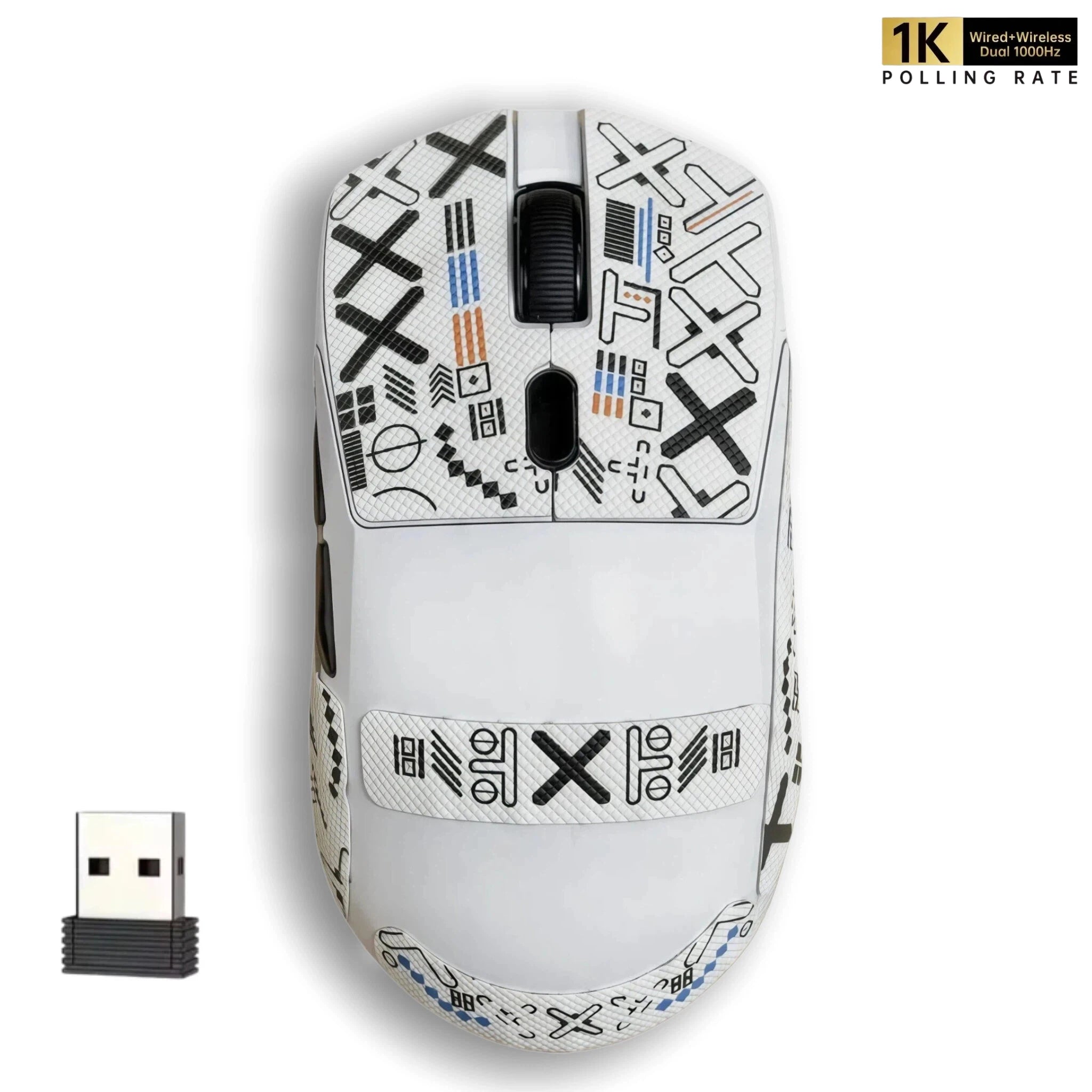 2026 New Wireless Gaming Mouse 500mAh, TYPEC Rechargeable  Mouse with 1000Hz Polling Rate, Compatible with Laptops and Desktops