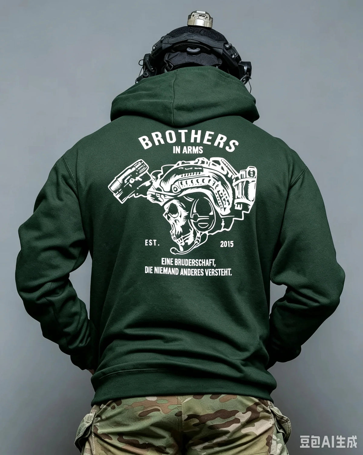 New Winter and Autumn Men's Hooded Sweatshirt with Brother's Battle Pattern Soft Casual Streetwear Daily Wear Sportswear Hoodie