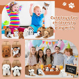 18Pcs Mini Plush Dogs Bulk Puppy Stuffed Animals Small Stuffed Cute Assorted Soft Plush Toys Doll for Puppy Birthday Party Favor
