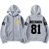 Ilya Rozanov 81 Boston Raiders Fleece Zip Hoodie