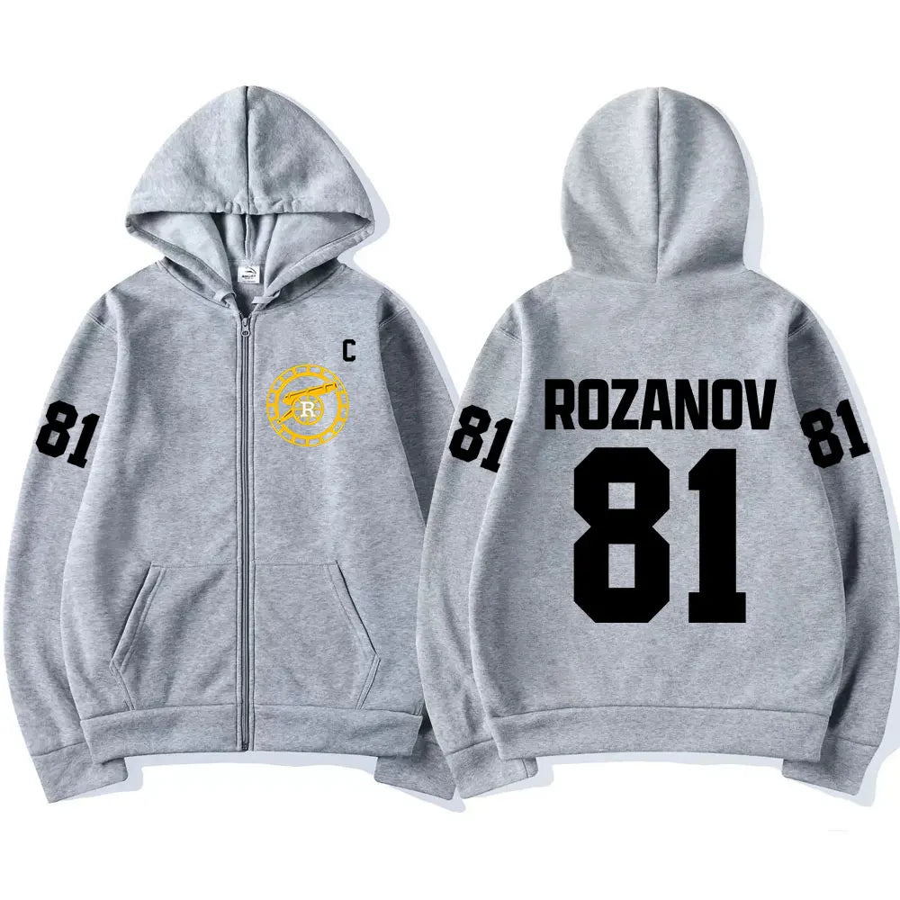 Ilya Rozanov 81 Boston Raiders Fleece Zip Hoodie