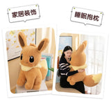 45/55/75CM Big Size Pokemon Eevee Plushies Kawaii Cartoon Anime Plush Soft Pillow Doll Stuffed Plushies Cute Room Ornament Gift
