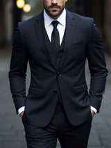 Men’s Classic Three-Piece White Business Suit