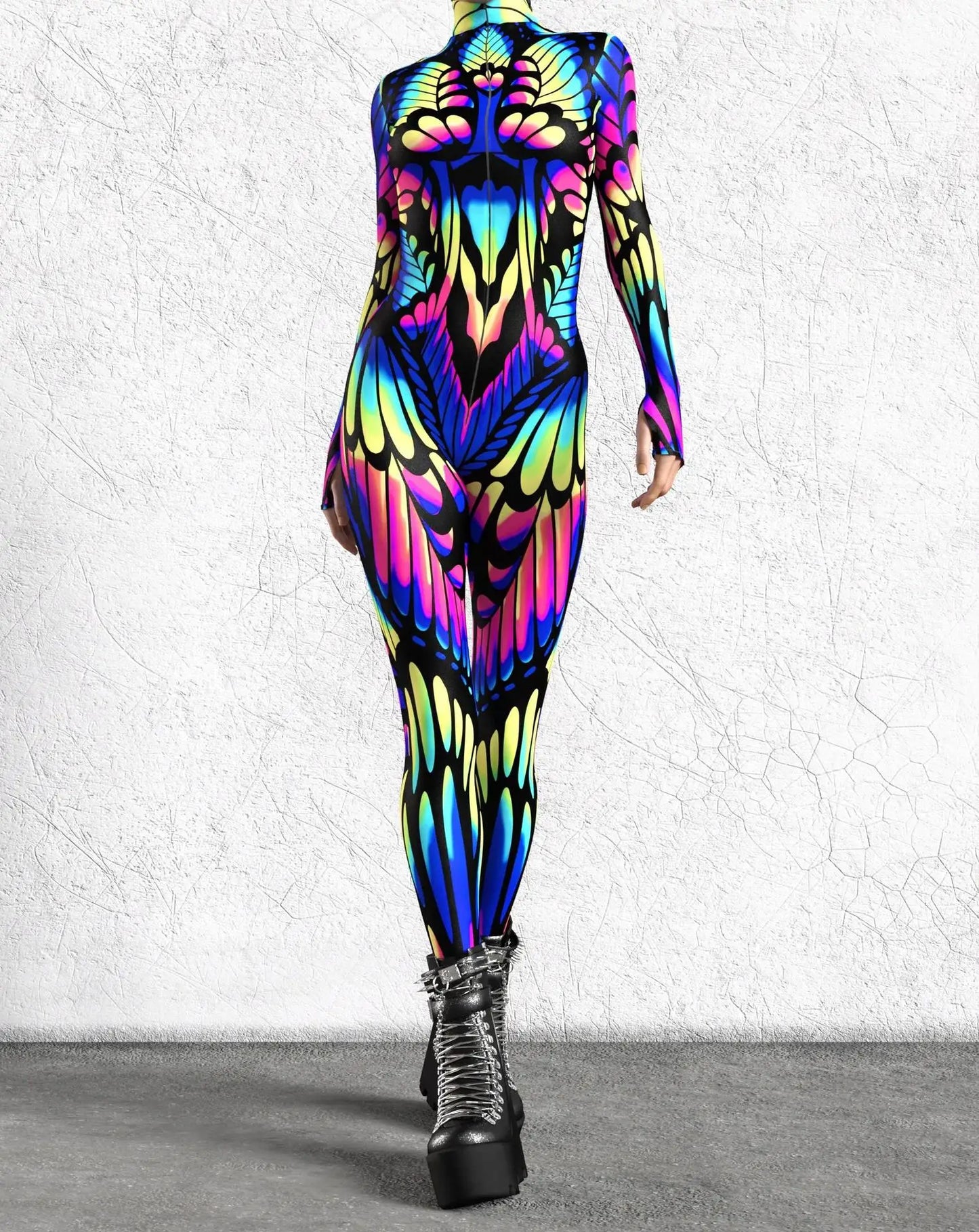 Women's 3D Print Goddess Jumpsuit Catsuit Costume