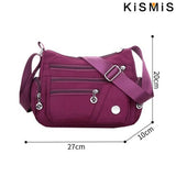 Fashion Women Waterproof Crossbody Bag Casual Single Shoulder Handbag Messenger Bag Oxford Material