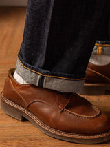 Red Tornado 14oz Selvedge Denim — Loose Straight Jeans