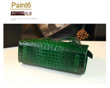 Luxury Genuine Leather Women's Bag Red Crocodile Pattern Ladies Handbags Tote Bag Fashion Travel Portable Shoulder Underarm Bags