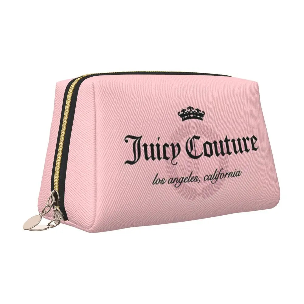 J-Juicy-C-Couture Makeup Bag Zipper Pouch Travel Cosmetic Bags Large Leather Portable Cosmetic Bag for Women