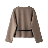 Elegant Belted Wrap Jacket