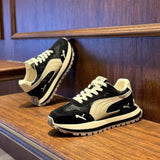 Men's Thick-Sole Leather Board Shoes — Breathable, Height-Boosting, Non-Slip
