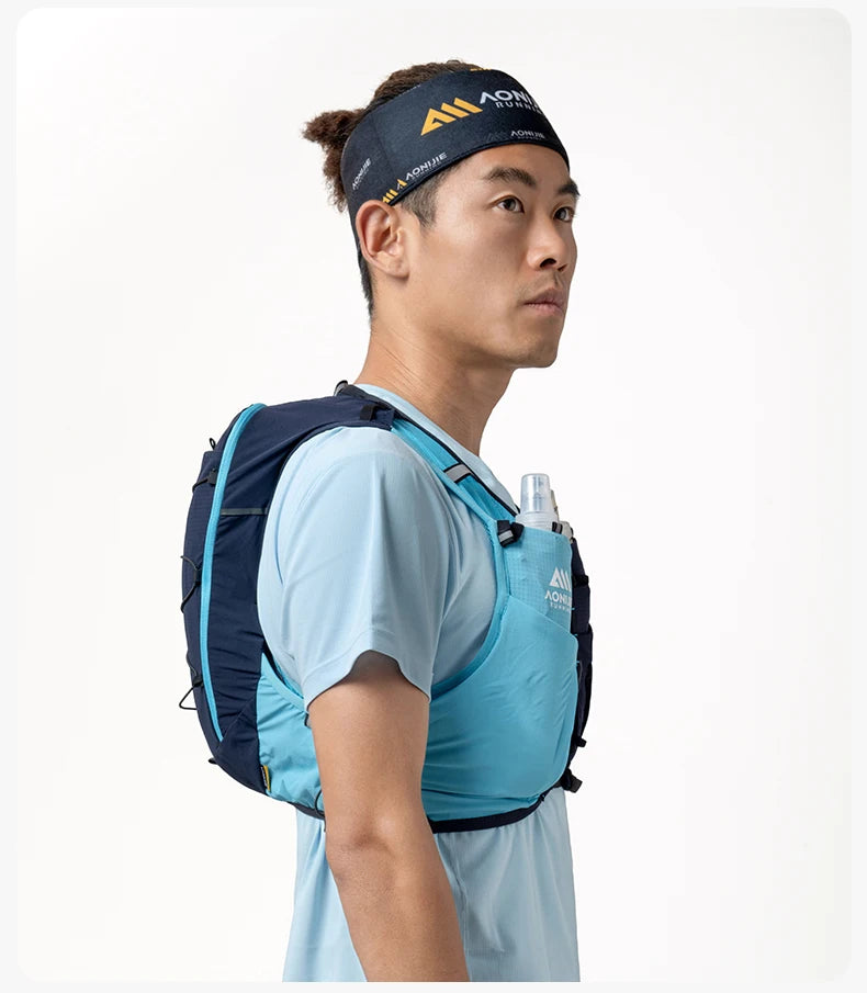 AONIJIE C9116-10L Hydration Pack Backpack High Capacity Marathoner Running Race Hydration Vest Lightweight for Men and Women