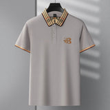 Men's Embroidered Polo Shirt – Breathable Summer Style