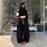 Y2K Wide Leg High Waist Jeans for Women