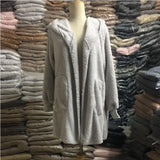 Reversible Fleece Longline Cardigan