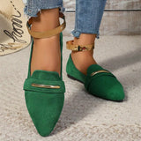 2026 Summer Loafers Flats Pointed Toe Casual Women Shoes New Comfortable Walking Mujer Zapatos:Wear-resisting