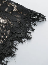 Elegant V-Neck Lace Maxi Dress