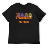 Men's Oversized Noche Con Alfredo Graphic T-Shirt