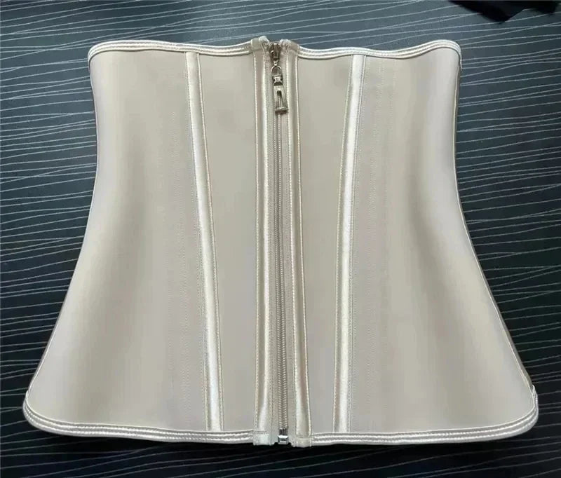 Premium Latex Waist Trainer | High-Compression Steel Bone Body Shaper
