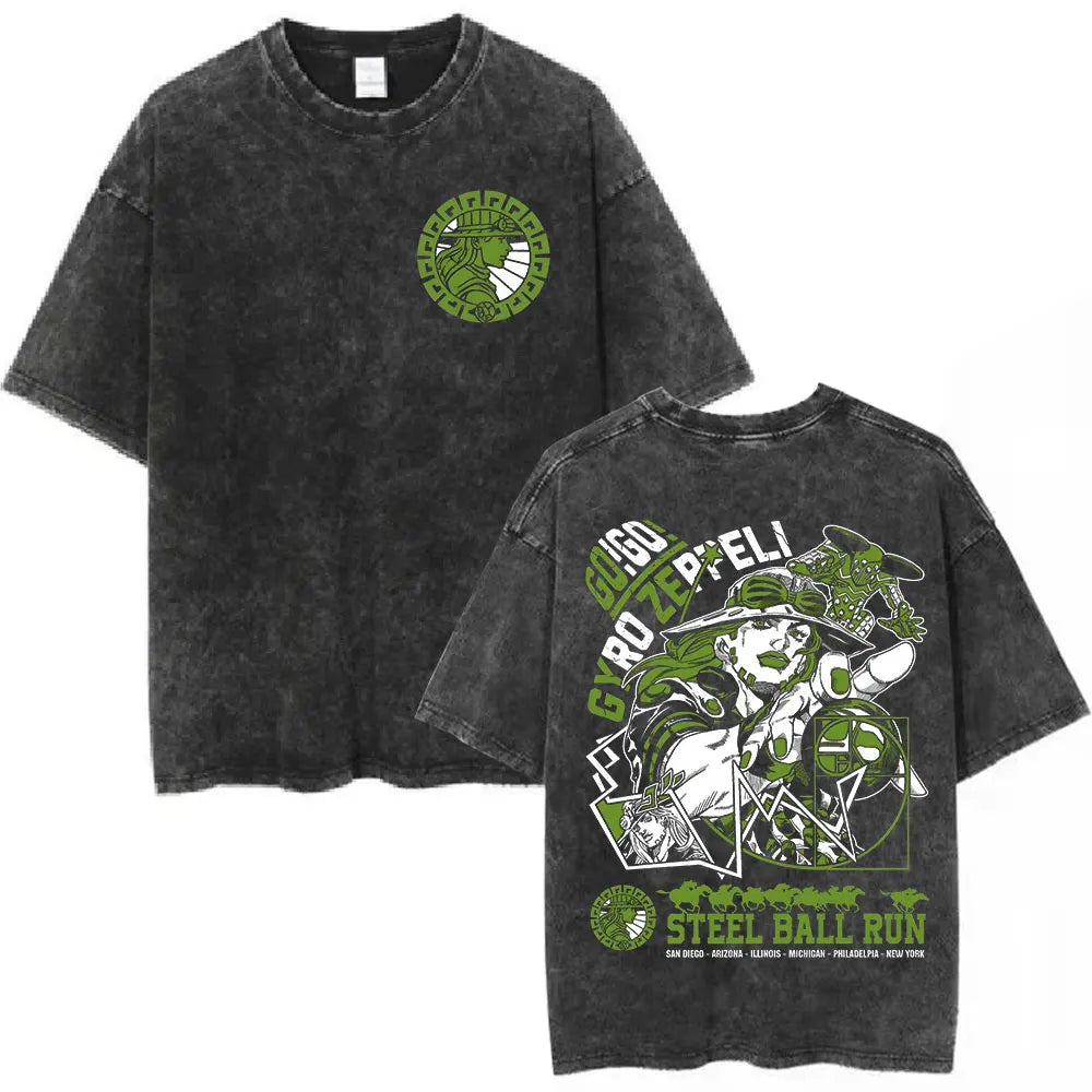 JoJo’s Bizarre Adventure: Steel Ball Run Washed Tee