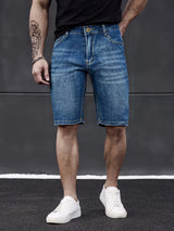 Men's Slim Fit Stretch Denim Shorts — Casual Summer Jean Shorts