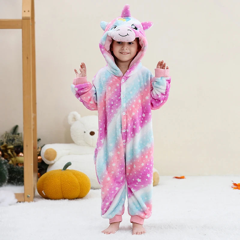 Kids' Capybara Flannel Onesie