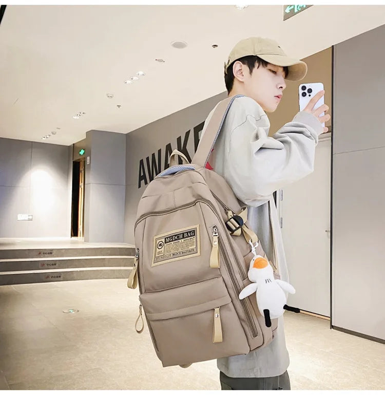 Fashion Big Student School Backpack Rucksack Girls Boys School Bag High Capacity Women Backpack Female Leisure Travel Mochila