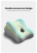 Ergonomic Memory Foam Waist Cushion Green Contoured Tummy Pillow Multi-Functional Support Pillow for Prone Sleep & Reading