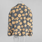 Women's Floral Fleece High-Neck Pullover