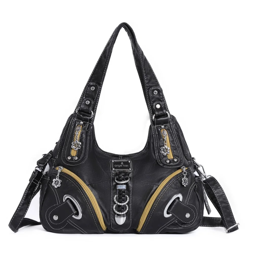 Vintage Women Handbags Shoulder Bag Top-handle Handbag Fashion Vintage Dumpling Pack Shoulder Bag Tote Bag Hobos Large Purse