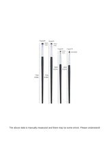 1 Set Of 4 Black Eye Detail Makeup Brushes Pony Hair Precision Eye Shadow Lying Silkworm Brightening Eyeliner Applicator Small