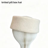 Women's Bow Cloche Hat with Roll-Up Brim
