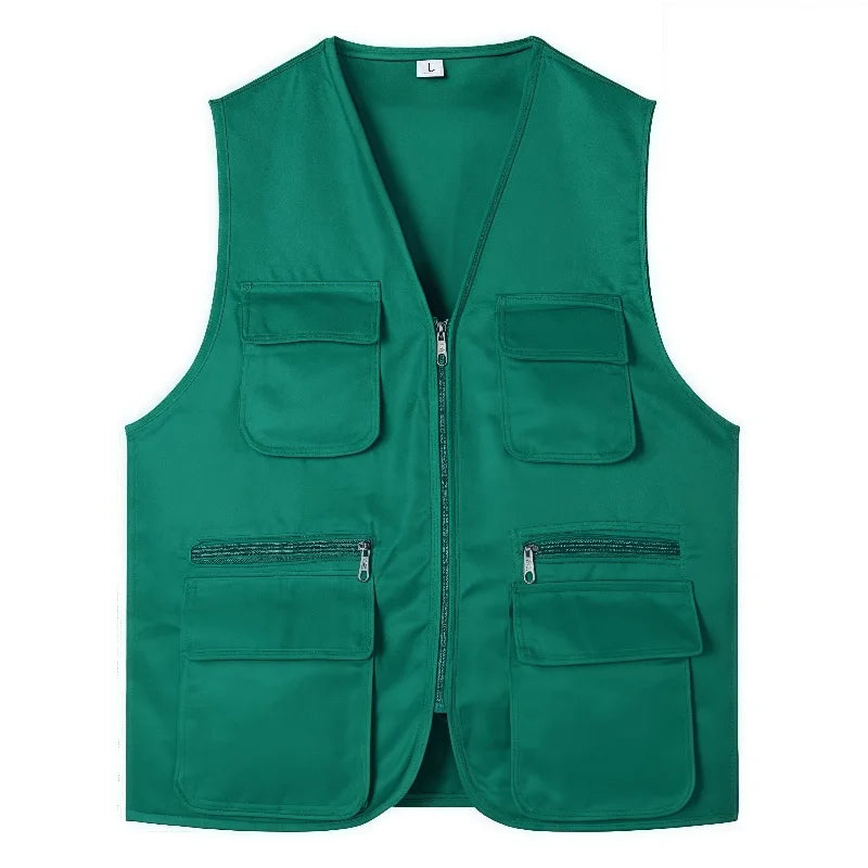 Men's Multi-Pocket Safari Vest – Lightweight All-Season Outerwear