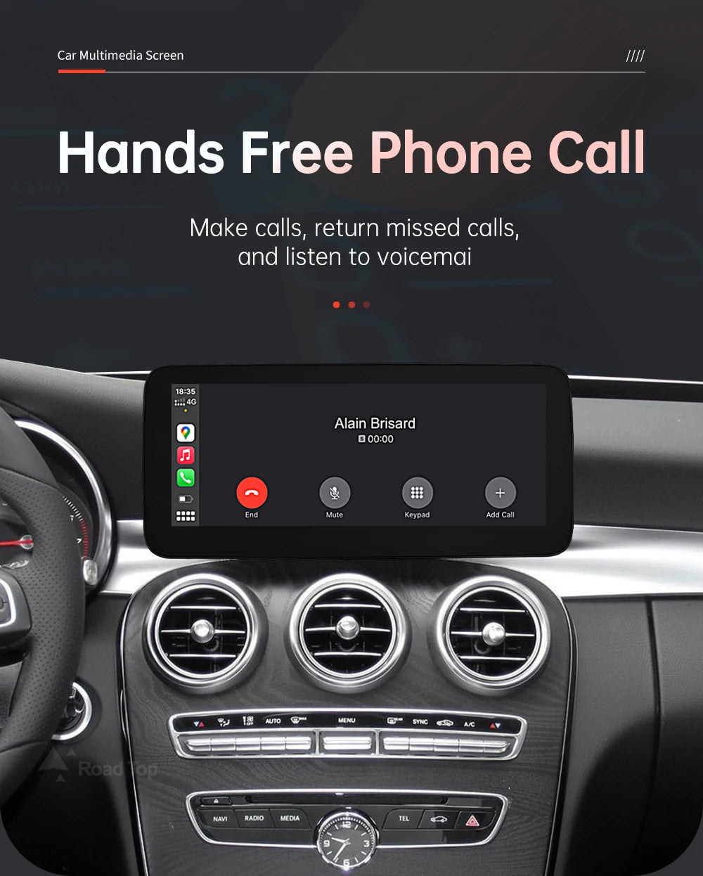Mercedes-Benz NTG5.0 Wireless CarPlay & Android Auto Screen