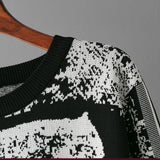 Women’s Knit Animal Print 2-Piece Set - Wide Leg Pants & Sweater