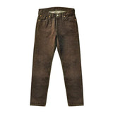 SauceZhan Brown Selvedge Denim Tapered Jeans – 13.8 oz
