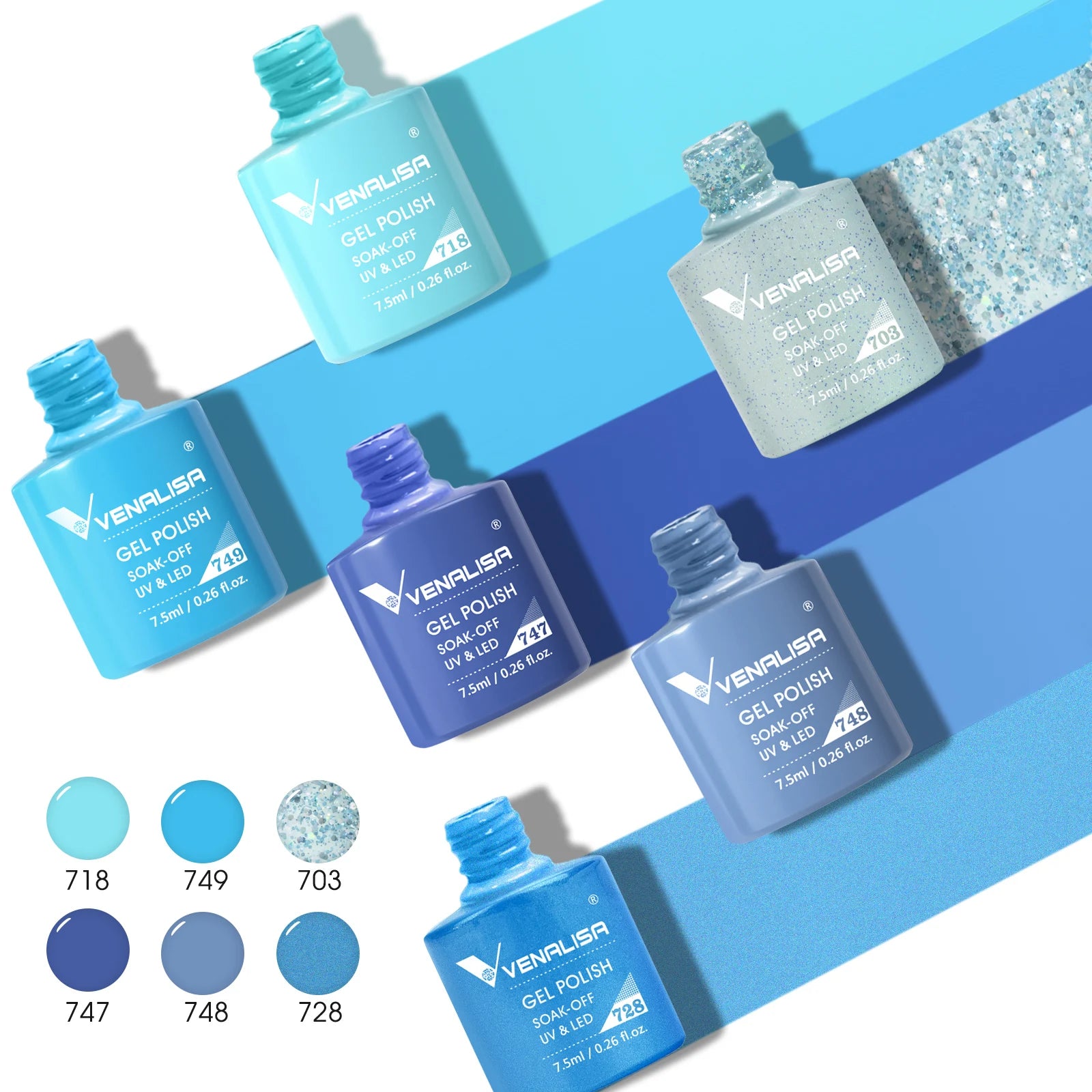 Venalisa TPO/HEMA-Free 6pc Gel Polish Kit 7.5ml