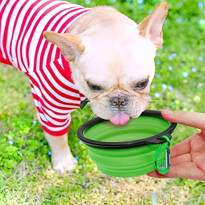 Portable Collapsible Pet Bowl | Travel Food & Water Dish