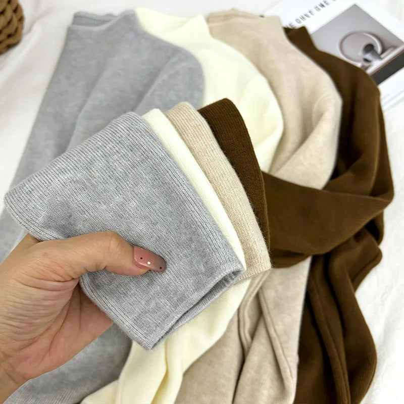 Women's Mock Neck Slim Fit Knit Sweater