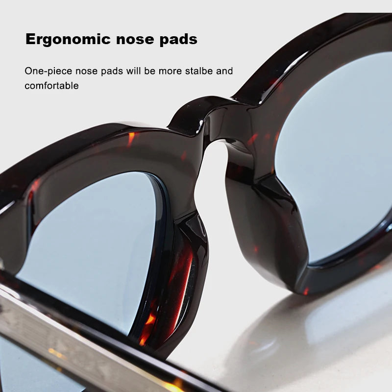 Handcrafted Acetate Round Sunglasses – UV400 Protection