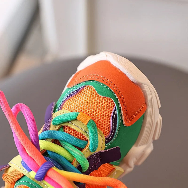 Kids’ Autumn Colorful Casual Sneakers