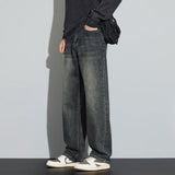 Men's Fleece-Lined Wide-Leg Jeans – Winter Warmth