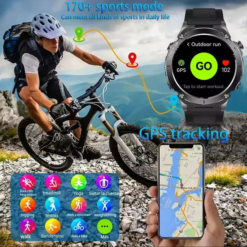 2025 New GUHUAVMI IOS Ultra GPS Smart Watch 10ATM Waterproof Built-in Dual-band GNSS Compass Military Sports Men SWIM Bracelet
