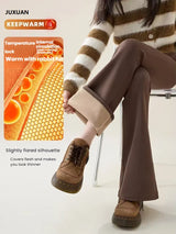 Women's Fleece-Lined High Waist Flare Leggings